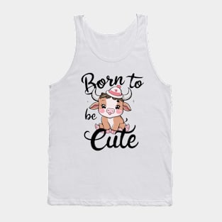 Taurus Born To Be Cute Tank Top